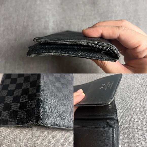 Louis Vuitton Black Checkered Wallet - Picture 9 of 11